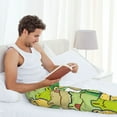 thumbnail image 4 of Uemuo Cartoon Frog Pattern Men's Wide Leg Palazzo Lounge Pants with Pockets Light Weight Loose Comfy Casual Pajama Pants-Large, 4 of 9