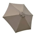 thumbnail image 1 of GROWTH TANK Garden Replacement Parasol Canopy Cover Rainproof 3m 8 Rib Khaki, 1 of 8
