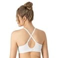thumbnail image 3 of Hanes Womens Wireless Bra, Smooth Comfort Full Coverage Bra, Foam Cups, Convertible Bra Straps, 3 of 11