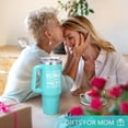 thumbnail image 4 of Gifts for Women, 40 oz Tumbler with Handle and Straw - It''s Weird Being The Same Age As Old People Funny Gifts - Birthday Gifts for Her, Wife, Mom, Grandma, Best Friend - Light Green, 4 of 6