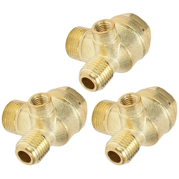 Válvulas De Rosca De 3 , Tamaño Estándar Prevención De Reflujo 8 Mm 16 Mm 14 Mm Válvula De Retención Conexión Hermética 3 Piezas Para Compresor De Aire Neumático