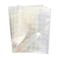 ZCSKFIN A5 6-Ring Photo Sleeves with Double 4-Pocket Design, Flashing Card Sleeves, Photocard Protector Pages for Albums, Clear PVC Sheets for Organizing and Displaying Photos