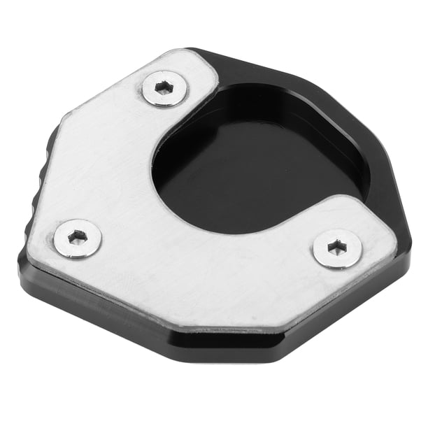 Accesorio para motocicleta, almohadilla de placa de ampliación para motocicleta KS BLK Almohadilla de extensión de soporte lateral Resistente y duradera