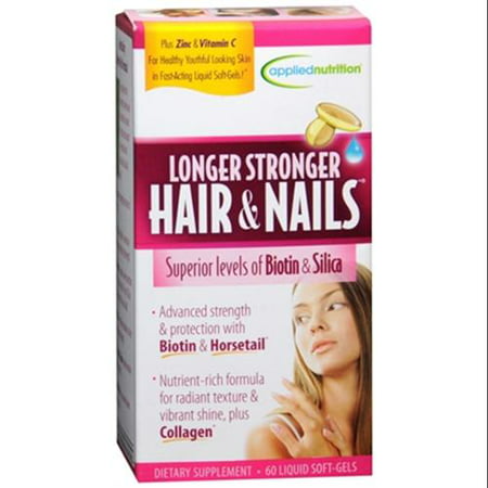 Applied Nutrition Longer Stronger Hair & Nails Liquid Soft ...