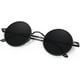 thumbnail image 1 of Gafas de sol redondas Vevor Polarizadas Metal clásico estilo hippie negro UV400, 1 of 5