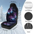 thumbnail image 7 of Uorisanigo Car Seat Cover, Universal Purple Butterfly Seat Cover Front Set, Flurry Front Auto Seats Covers Set Universal Car Accessories for Auto Trucks Van SUV, Pack of 2, 7 of 7