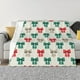 thumbnail image 1 of Fotbe Retro bows Manta de Franela con Estampado, Manta Ultrasuave para Cama, Sofá, Auto, Hipoalergénica y Antibolitas-40"x30", 1 of 6