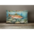 thumbnail image 4 of Brook Trout Throw Pillow 12 in x 16 in, 4 of 4