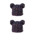 thumbnail image 4 of Minnieouse Gorro y esponjoso con bolas de pompones, tocado a la moda, gorros de buena retención de calor, hermoso regalo para niños, naranja, Type2 NO2 Minnieouse CBP255441, 4 of 5