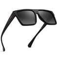 thumbnail image 1 of Gafas de sol JIM HALO retro polarizadas cuadradas con parte, 1 of 3