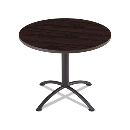 UPC: 0674785697184 | Iland Table  Contour  Round Seated Style  36  Dia. X 29   Mahogany/black