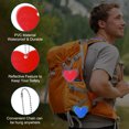 thumbnail image 3 of Uxcell 6Pcs Reflective Keychain Tags Reflective Pendant Reflector Key Ring Safety Reflector, Red, 3 of 7