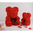 thumbnail image 4 of RECUTMS 10 inch Artificial Rose Bear Flowers Wedding Party Decoration Gift Box(Red), 4 of 7