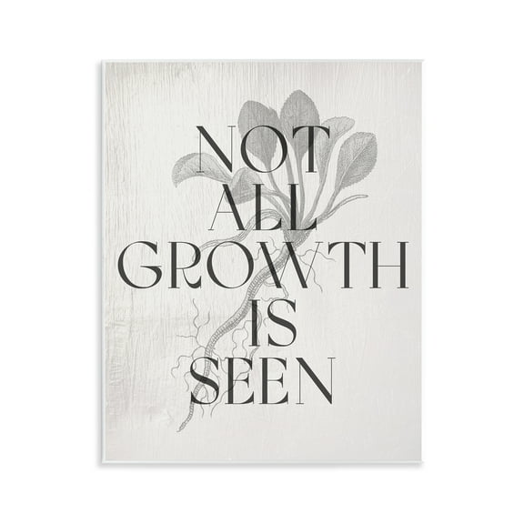 Stupell Industries Not All Growth Is Seen Plants & Flowers Painting Unframed Art Print Wall Art, 11 x 14