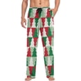 thumbnail image 4 of FREEAMG Men's Pajama Pants with Pockets Sleepwear Lounge Pants Stretch Casual Christmas Tree Colorful Geometric, 4 of 7