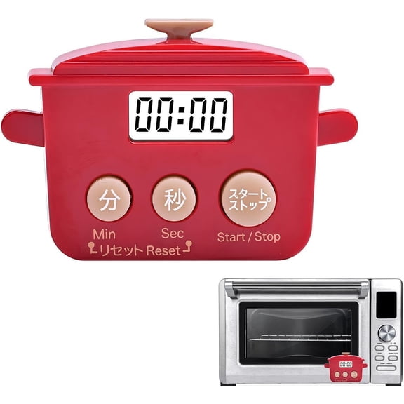Magnetic Digital Kitchen Timer - Countdown Cooking Timer, Up Down Display for Home
