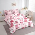 thumbnail image 3 of Castle Fairy Pink Bow Boots Twin Bedding Sets,Western Cowgirl Bedding Comforter Set, 3 of 8