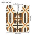 thumbnail image 5 of Yayeee Bath Rug for Bathroom Floor Non Slip Contour Fluffy Soft Absorbent Mat, 20"x24", Beige Geometric, 5 of 7
