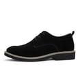 thumbnail image 6 of Daolelai Men's Stylish Solid Color Leather Lace-Up Low-Top Ankle Boots, 6 of 9