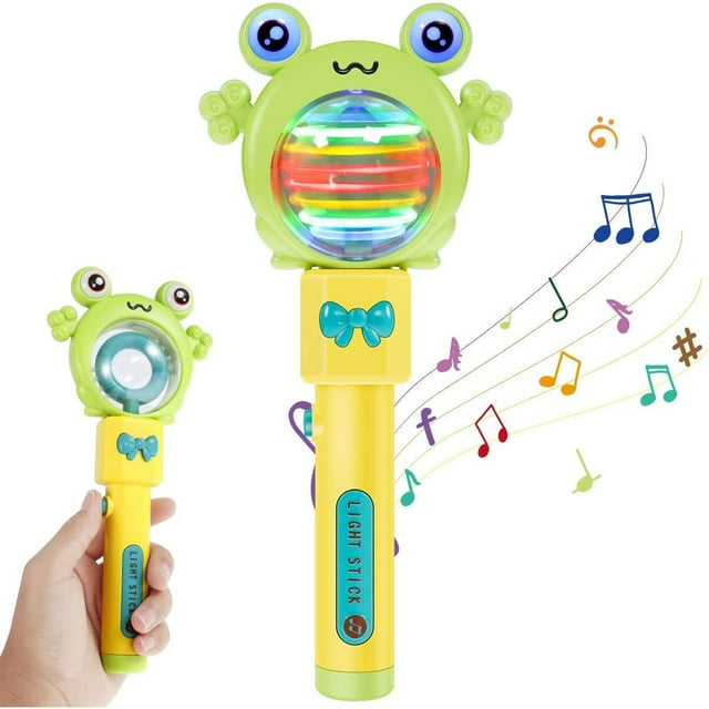 Varita luminosa para niños, juguete para piscina, juguete para bebés y niños pequeños. Emocionante espectáculo de luces giratorias. Varita LED luminosa intermitente. Juguete para fiestas. Varita senso
