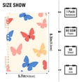 thumbnail image 2 of FORMRS 1-Subject Spiral Notebook 8" x 5" College Ruled 60 Refillable Sheet A5 Hard Cover, Red Butterflies, 2 of 7