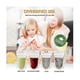 thumbnail image 4 of 100pcs Reusable Drink Pouches With 100 Individually Wrapped Straws For Adults Clear Drink Bags With Disposable, 4 of 5