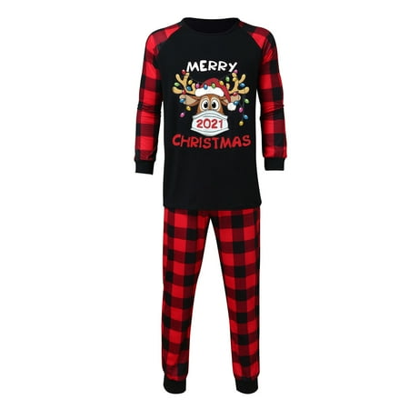 

Mackneog Christmas Pajamas For Family Xmas Pajamas Pjs Sleepwear Outfits Matching Set Clothing Shoes & Accessories Black