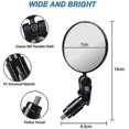 thumbnail image 1 of Espejo para bicicleta, espejo retrovisor para bicicleta, espejo convexo ajustable 360, 2 uds., espejos retrovisores para bicicleta, soporte giratorio ajustable para barra ShuxiuWang 9024735193029, 1 of 1