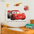 thumbnail image 5 of Disney Pixar Cars Wall Decals - Large Lightning McQueen Vinyl Stickers for Bathroom Nursery Bedroom Decor - Peel and Stick Room Decorations, 5 of 7