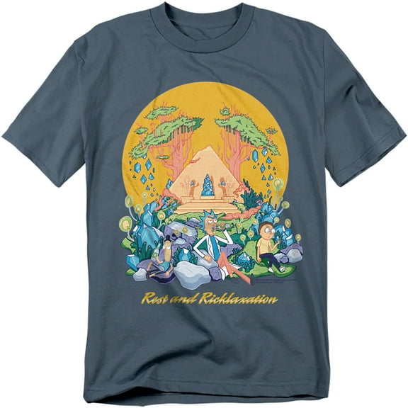 Rick And Morty T-Shirt Rest And Ricklaxation Unisex Graphic Tee for Men & Women