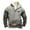 Grey, variant on Xmyrz Mens Lightweight Jackets Comfy Print Retro Long Sleeve Faddish Vacation Baggy Top Coat Outerwear Jacket