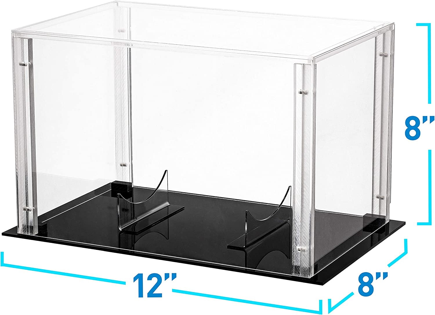 Franklin Sports Football Display Case – Full Size Durable Acrylic Case – Magnetic Snap Together Design – Memorabilia - UV Protected - Sport Collectibles