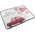 thumbnail image 2 of GZHJMY Valentine's Day Red Car Door mat Non Slip Floor Door Rug, Soft Floor Mat for Kitchen Garden Bedroom Indoor Outdoor Entrance Home Holiday Decoration 23.6" x15.7", 2 of 7
