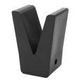 thumbnail image 1 of 2" Black Rubber Stop Block for Boat Trailer, V Style Rubber Bump Stops for Yachts, Caravans, 1 of 4