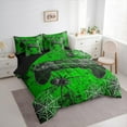 thumbnail image 3 of jejeloiu Game Bedding Comforter Set 7-Piece,Green Gamepad Controller King Bedding Sets,Wild Spider Webs Bed Sheets For Boy,Microfiber Room Decor Reversible, 3 of 8