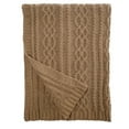 thumbnail image 3 of Camel Chenille Throw Blanket, 3 of 4
