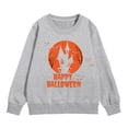 thumbnail image 1 of PMVFHDE Chandails en Molleton à Enfiler pour Filles, Chandail en Molleton Imprimé pour Tout-Petits, Manches Longues, Col Rond, Automne, Décontracté, Gris, 110, 1 of 2