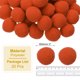 thumbnail image 2 of Pom Poms de 2 pulgadas para manualidades, 20 piezas de pompones para manualidades, bolas esponjosas a granel para sombreros, arte navideño DIY, Naranja, 2 of 7