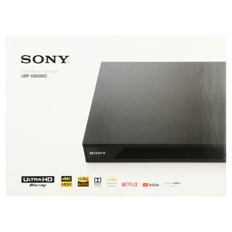 Player 4K Theater Ultra Wi-Fi Built-In HD and High-Resolution UBP-X800M2 Audio Blu-Ray Sony Home with Streaming