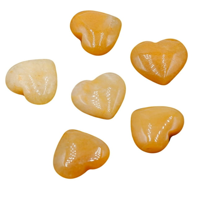 Natural Crystal Agate Stone 20mm Heart-shaped Small Ornament Without Holes Bare Stone DIY Decoration