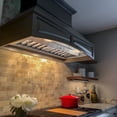 thumbnail image 3 of Akicon 30 Inch Stainless Steel Range Hood Insert, 600 CFM Ducted Built-in Vent Hood, Ultra Quiet, Dimmable Cool & Warm Dual LED Lights, Dishwasher Safe Filters, 3 of 9