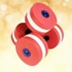 thumbnail image 3 of 2 mancuernas flotantes de EVA para aeróbic acuático, equipo de fitness duradero para natación (rosa rojo), 3 of 6