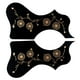 thumbnail image 1 of 2x autoadhesivo de guitarra acústica Hugo Placa decorativa antiarañazos Negro, 1 of 10