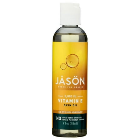 Jason Skin Care Vitamin E Oil 5,000 I.U. 4 fl. oz. Pure & Natural Beauty Oils (a) - 2pc