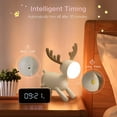 thumbnail image 3 of Luz nocturna de animales recargable por USB, luz nocturna de guardería para niños, luz LED cálida/fría ajustable y interruptor de apagado automático, lámpara de noche con temporizador Sincero Hogar, 3 of 7