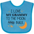 thumbnail image 3 of Inktastic I Love My Grammy to the Moon and Back Boys or Girls Baby Bib, 3 of 4