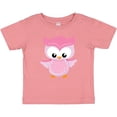 thumbnail image 3 of Inktastic Cute Pink Spring Owl Girls Baby T-Shirt, 3 of 5