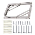 thumbnail image 2 of Soportes plegables para estantes, carga máxima de 300 lb, soportes plegables de acero inoxidable para montaje en pared, para mesa, soporte de bricolaje para ahorrar espacio, paquete de 2 (2 de 20 pulg, 2 of 5