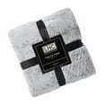 thumbnail image 2 of Somerset Home Faux Rabbit Fur Throw with Fake Mink Back (Light Gray, Adult), 2 of 8