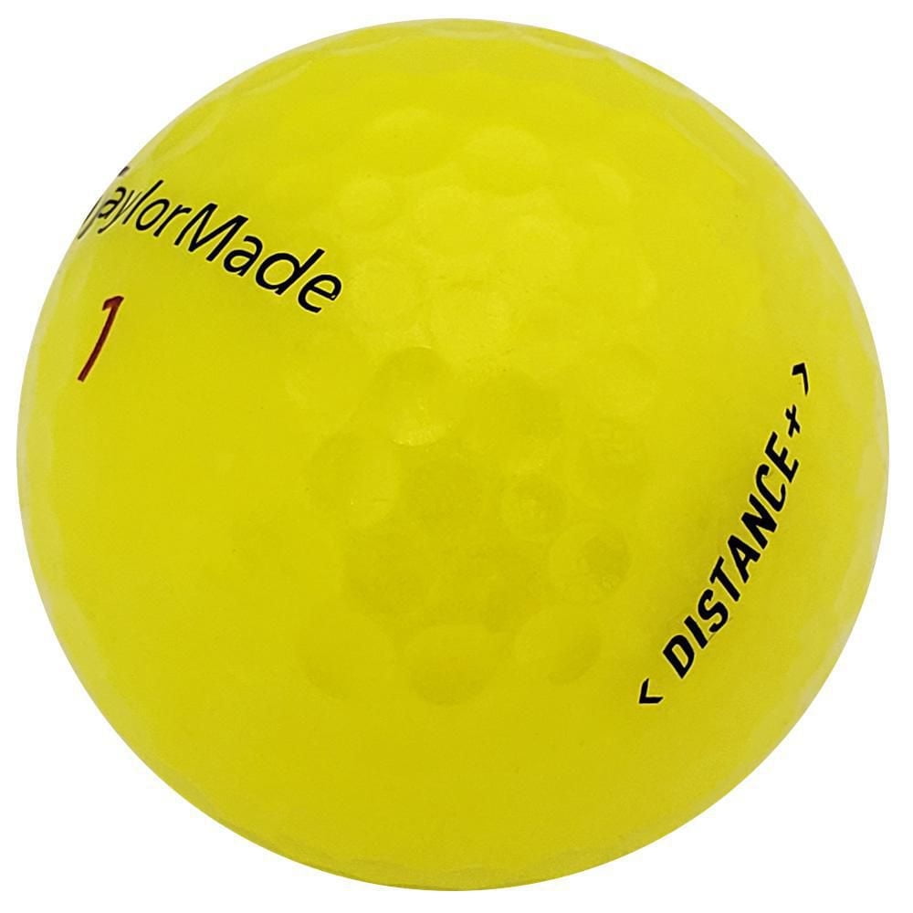 Mulligan - 12 Taylormade Distance + 4A Recycled Used Golf Balls, Yellow